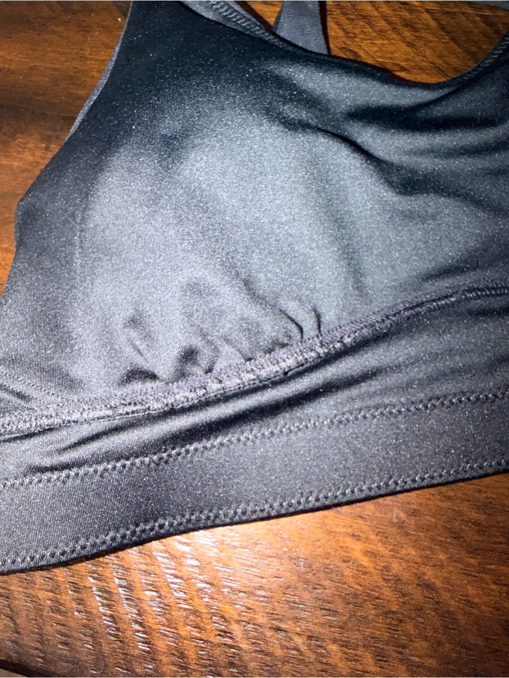 Black Twist Back Sports Bra - Picture 15 of 16